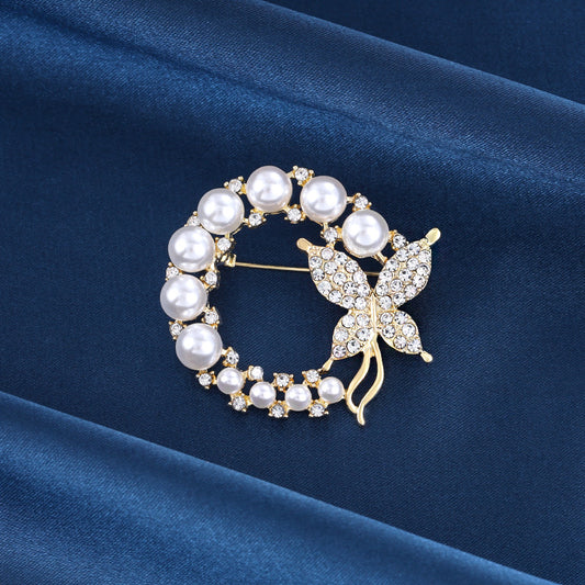 Olive branch temperament pin corsage