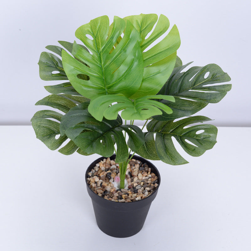 Nordic green potted artificial tree