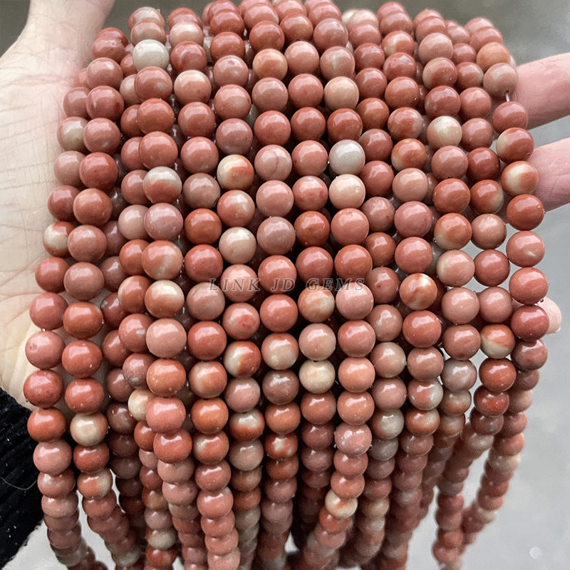 Natural Qingti Milk Cover Xiuyu Round Beads Sapphire Loose Beads