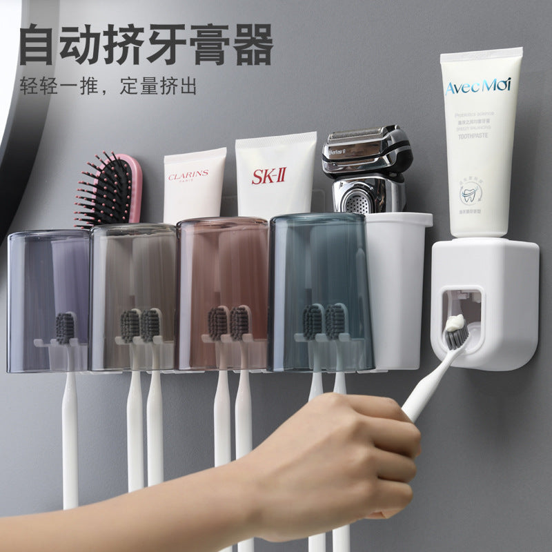 Wall-mounted Toothbrush Holder Set