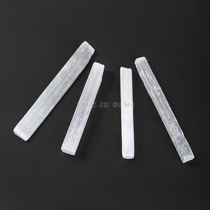 Permeable white crystal gypsum stone rough stone rod