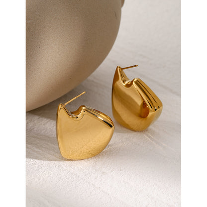 Notched Hollow Earrings