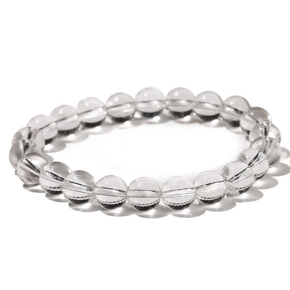 Pulsera de cristal blanco natural 8A 