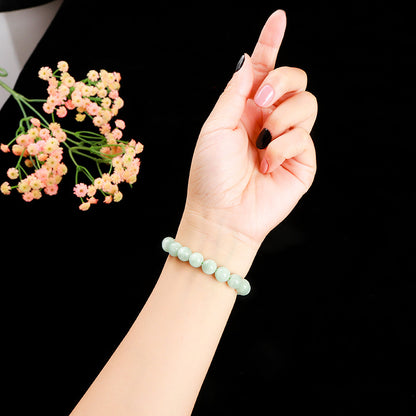 Green Angel Bead Bracelet