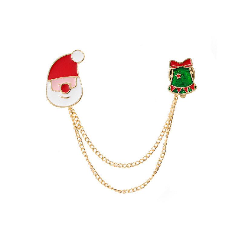 Santa brooch christmas