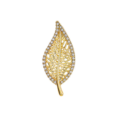 Leaf anti-light brooch