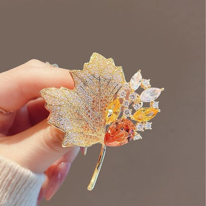 Hollow Crystal Brooch