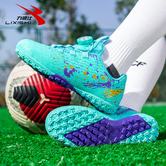 Kids Short Stud Rotating Buckle Soccer Shoes