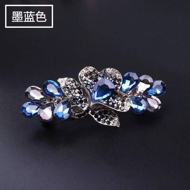 Rhinestone Tulip Spring Clip