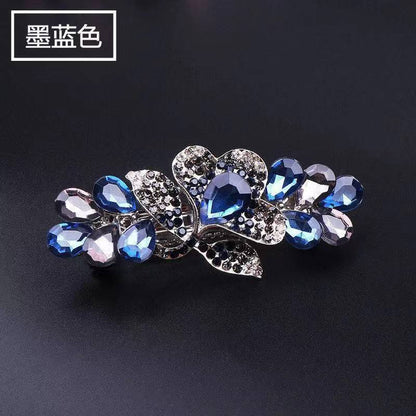 Rhinestone Tulip Spring Clip