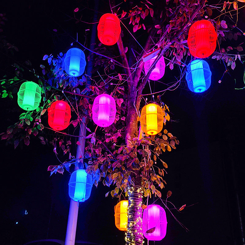 Outdoor Street Lights LED New Year Red Lanterns