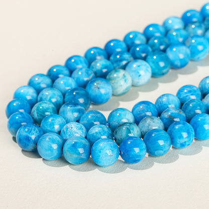 5A Natural Lalimar Apatite Round Beads Loose Beads