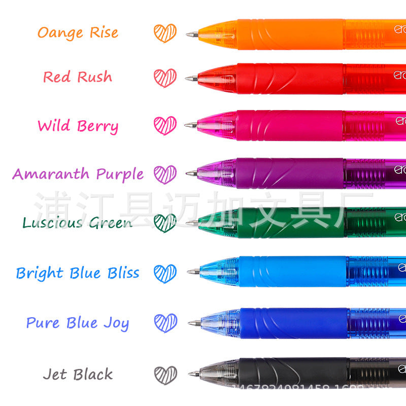 8-color erasable pen 0.5mm temperature-controlled press gel pen