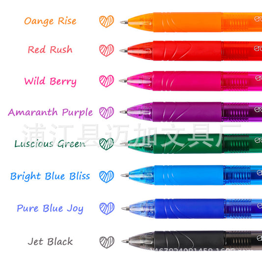 8-color erasable pen 0.5mm temperature-controlled press gel pen