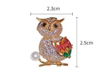 Delicate Owl Brooch