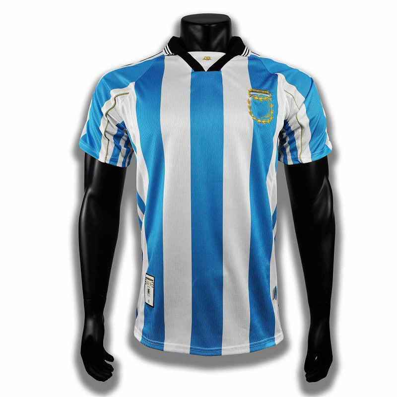 98 World Cup Argentina Retro Batistuta Ver¨®n Zanetti Simeone Ortega Jersey