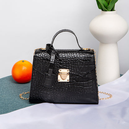 Alligator pattern Kelly bag square bag