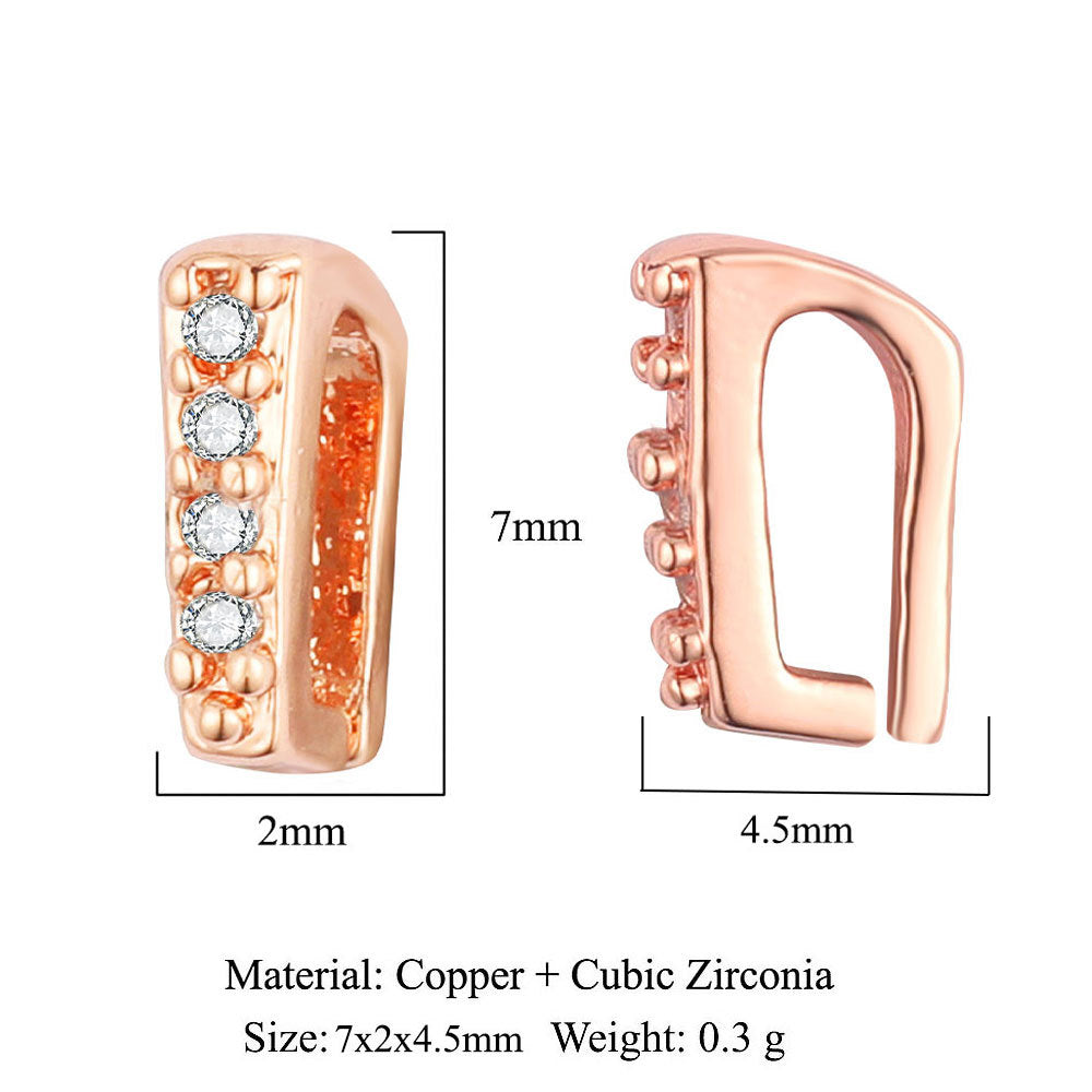 Copper zircon melon seed buckle pendant universal buckle