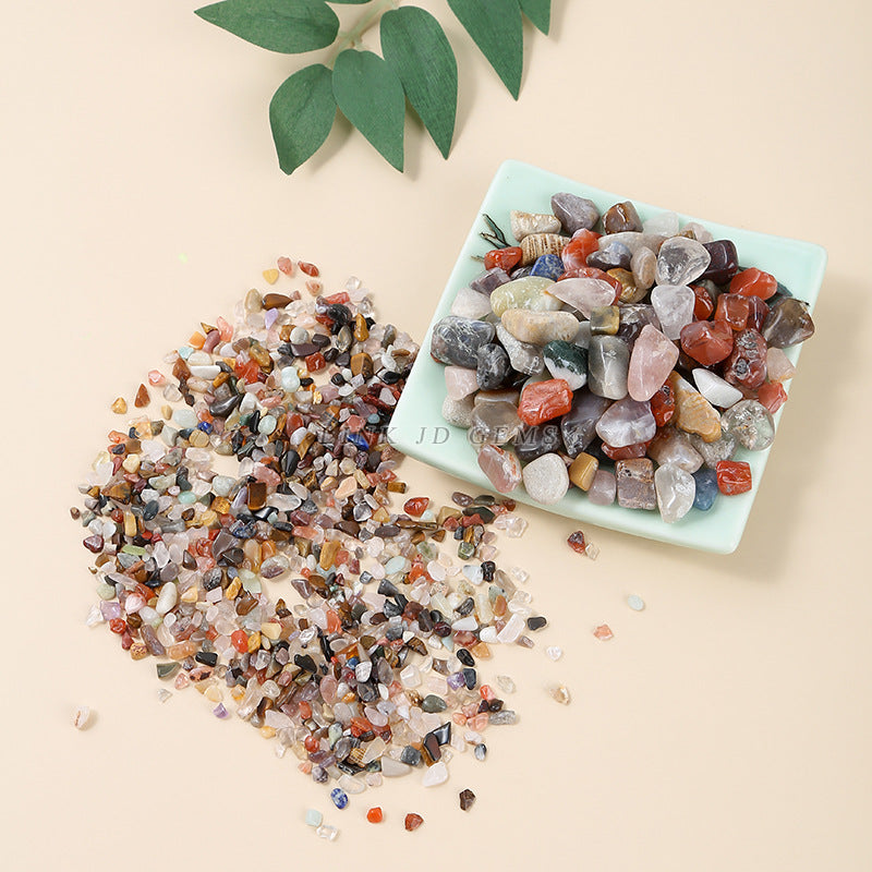 Mixed color colorful crystal gravel loose beads