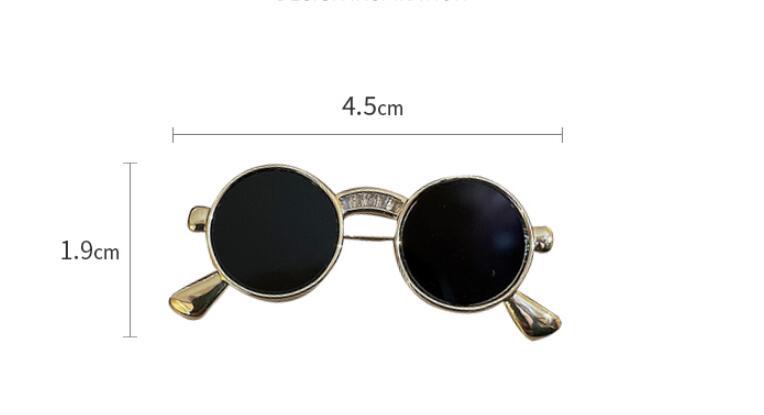 Diamond sunglasses brooch