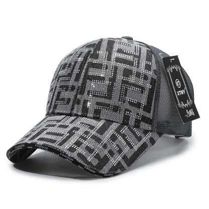 Mesh Breathable Letter F Duckbill Cap