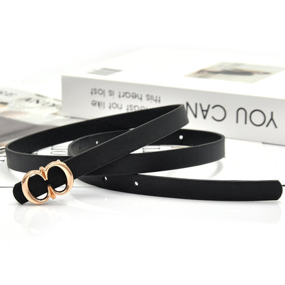 Thin belt women's student leisure