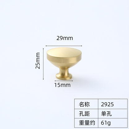 Cabinet door handle single hole round factory direct sales