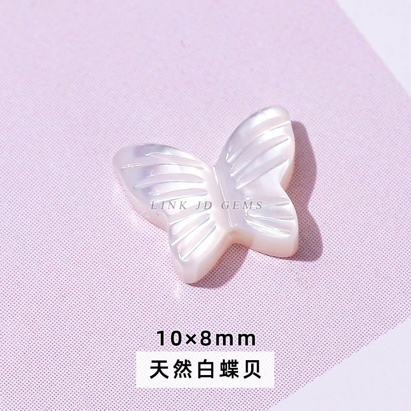 Natural shell butterfly DIY accessories