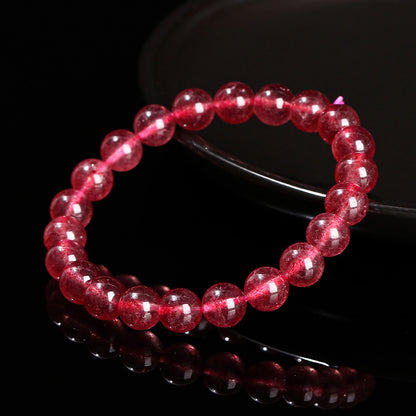 Pigeon Blood Strawberry Crystal Bracelet