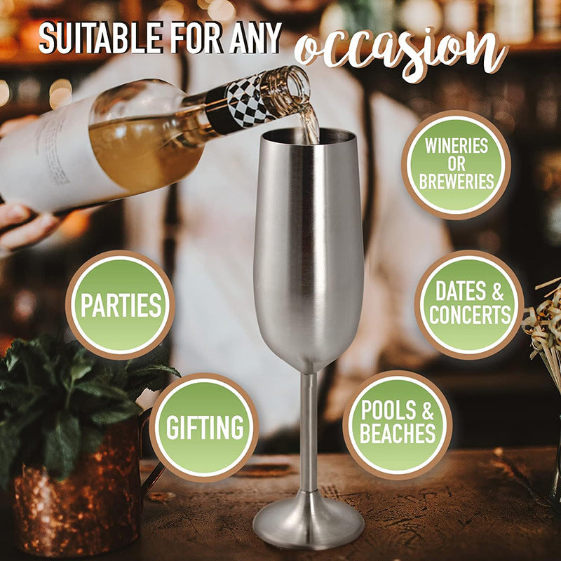 Champagne glass wine set can print logo