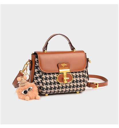 Plaid Versatile Shoulder Crossbody Bag