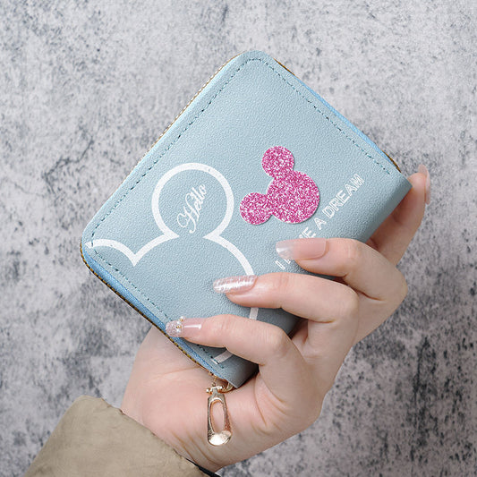 Japan and Korea cute cartoon short wallet