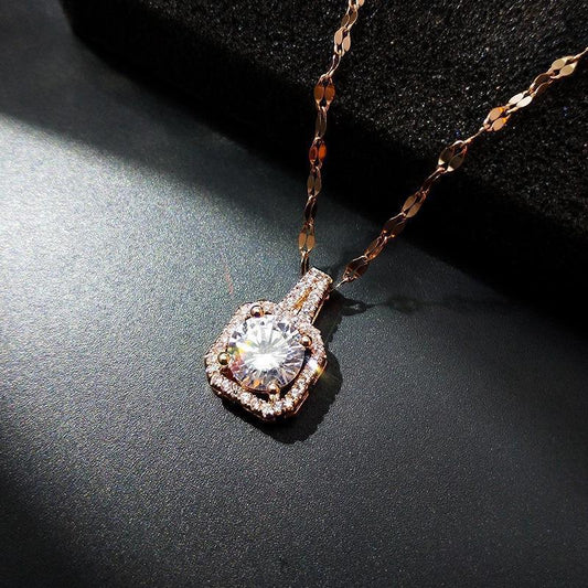 Versatile zircon pendant necklace