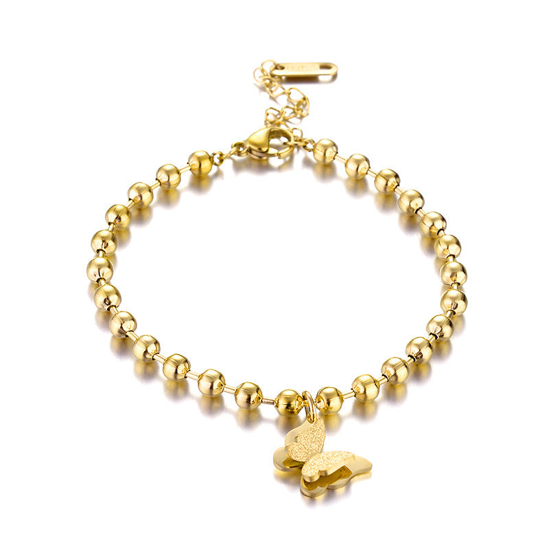 Gold Bead Bracelet Women