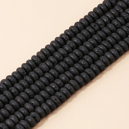 3 * 6Mm volcanic stone abacus beads loose beads