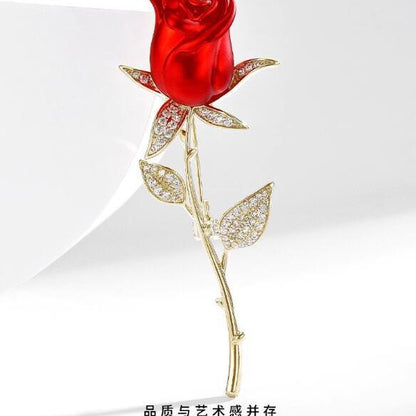 Elegant Rose Brooch