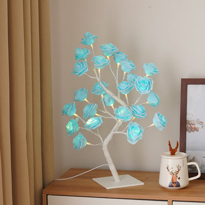 USB switch LED simulation rose tree lamp decoration night light