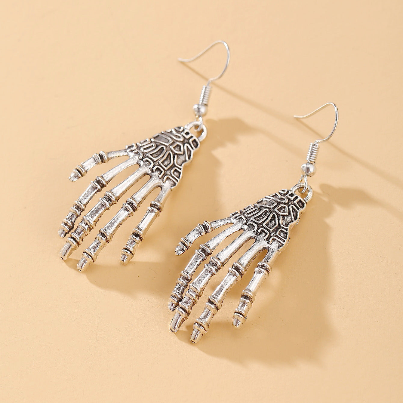 Horror Ghost Skull Palm Earrings