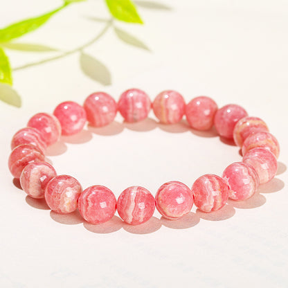 Red stone bracelet simple single circle