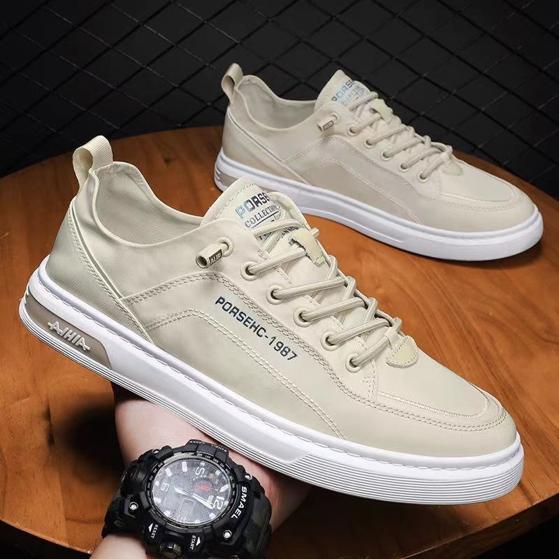 Breathable Canvas Slip-On Sneakers