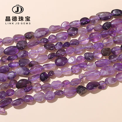 6-8Mm natural amethyst beads