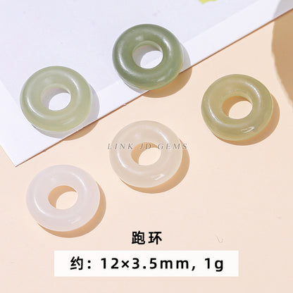 Natural Hetian jade jewelry accessories engraving parts