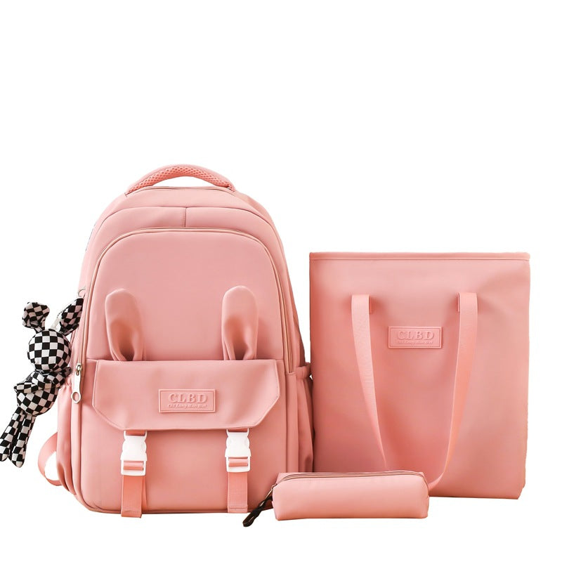 Cute girly bunny ears backpack