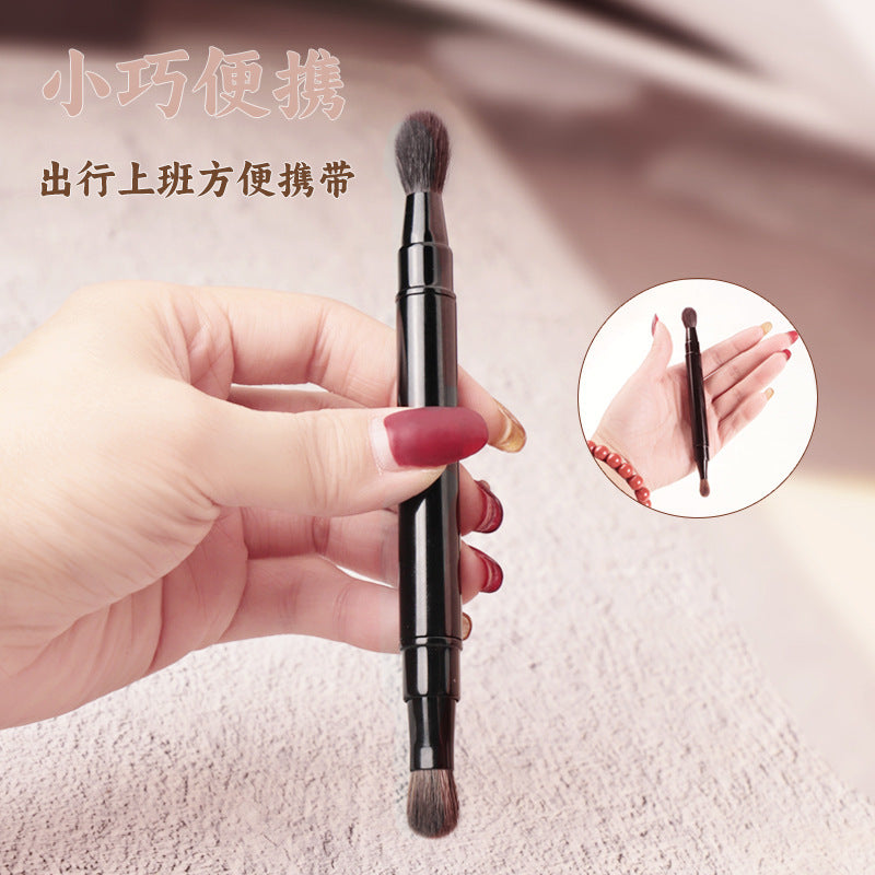 Portable Dual-Head Retractable Eyeshadow Blending Brush