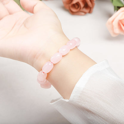 Pulsera de cuentas de cristal de pólvora de caballo de pomelo natural 