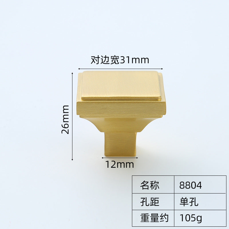 Gold single hole copper handle