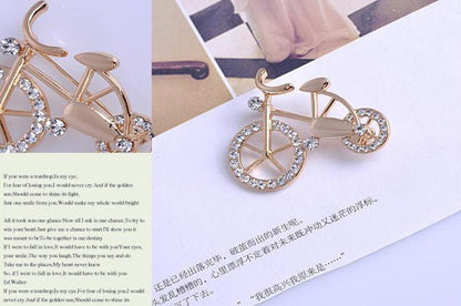 Crystal Vintage Bicycle Bicycle Corsage