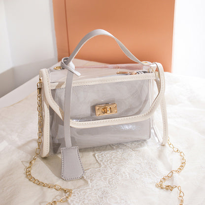 Transparent handbag fashion