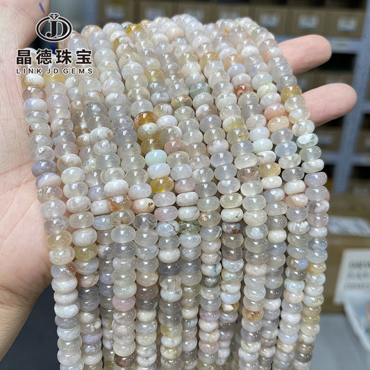 8 * 5Mm natural cherry blossom agate abacus beads loose beads