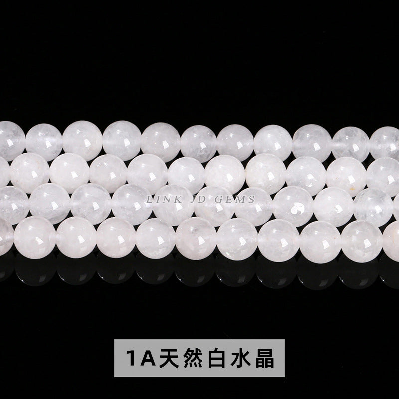 Natural white crystal loose beads